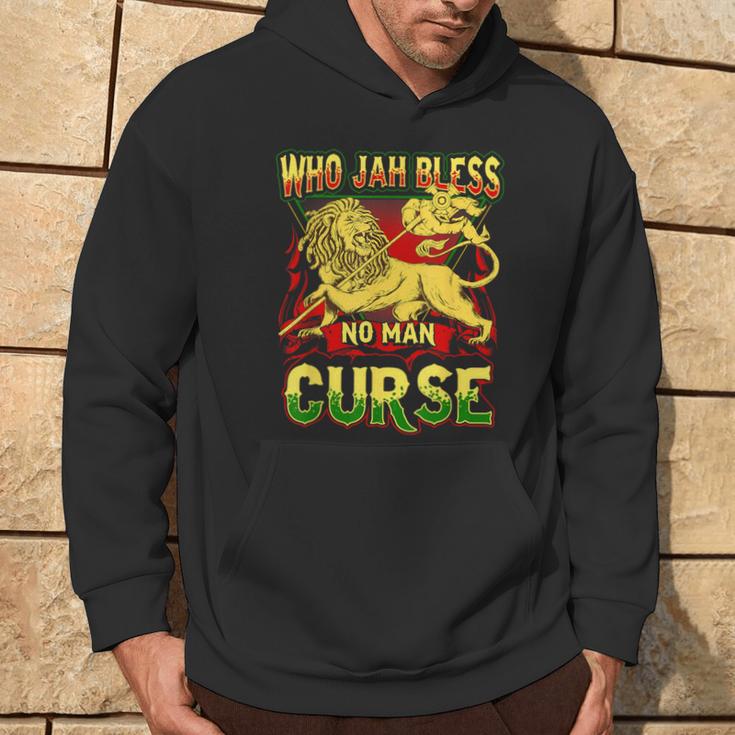 Who Jah Bless No Man Curse Reggae Lover Rasta Kapuzenpullover Lebensstil