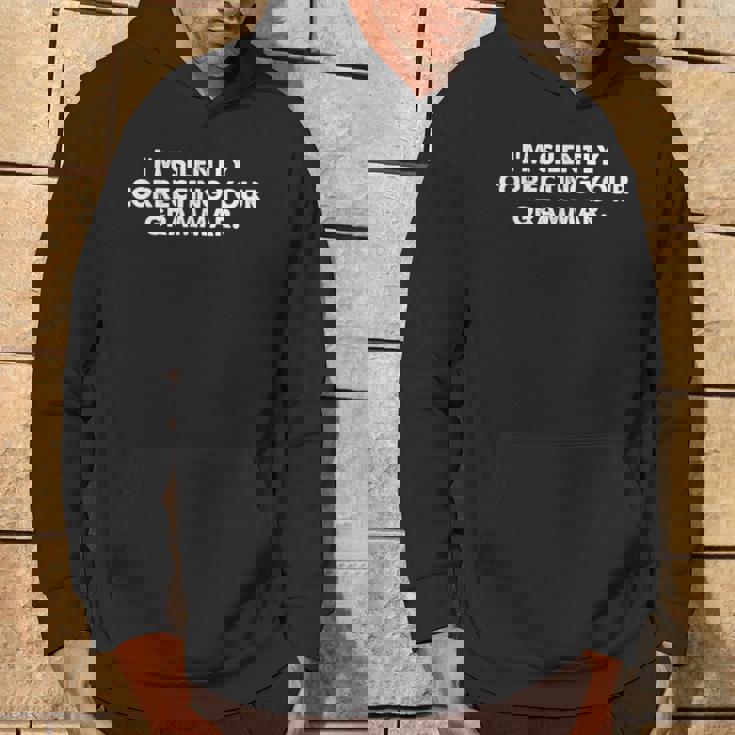 Je Corrige Silencieusement Ta Grammaire Sarcastique Sweat à capuche Lifestyle