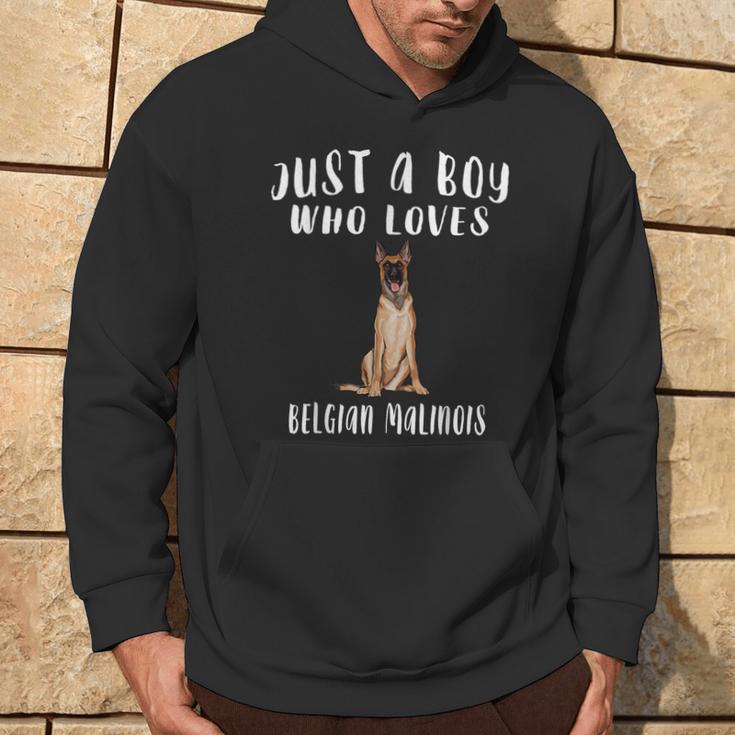Im Just A Boy Who Loves Belga Malinois Regalo Para Amante De Perros Sudadera Estilo de vida