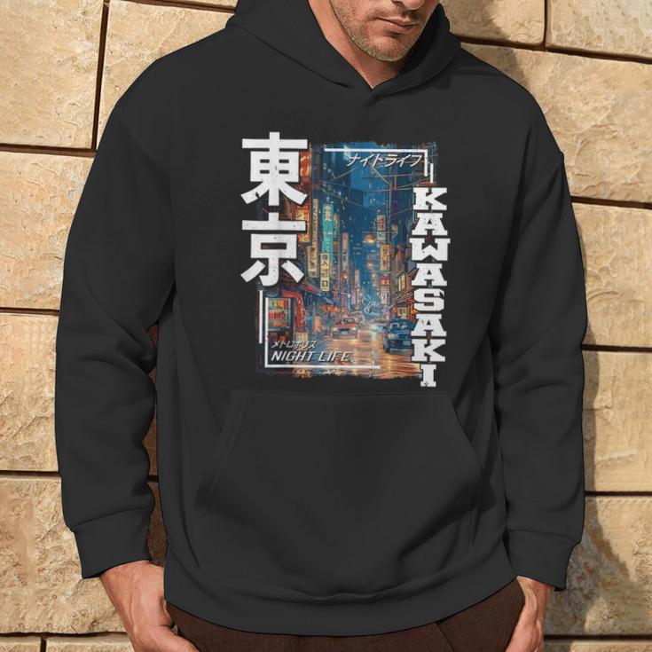 Kawasaki City Retro Japanese Aesthetic Streets Of Kawasaki Kapuzenpullover Lebensstil