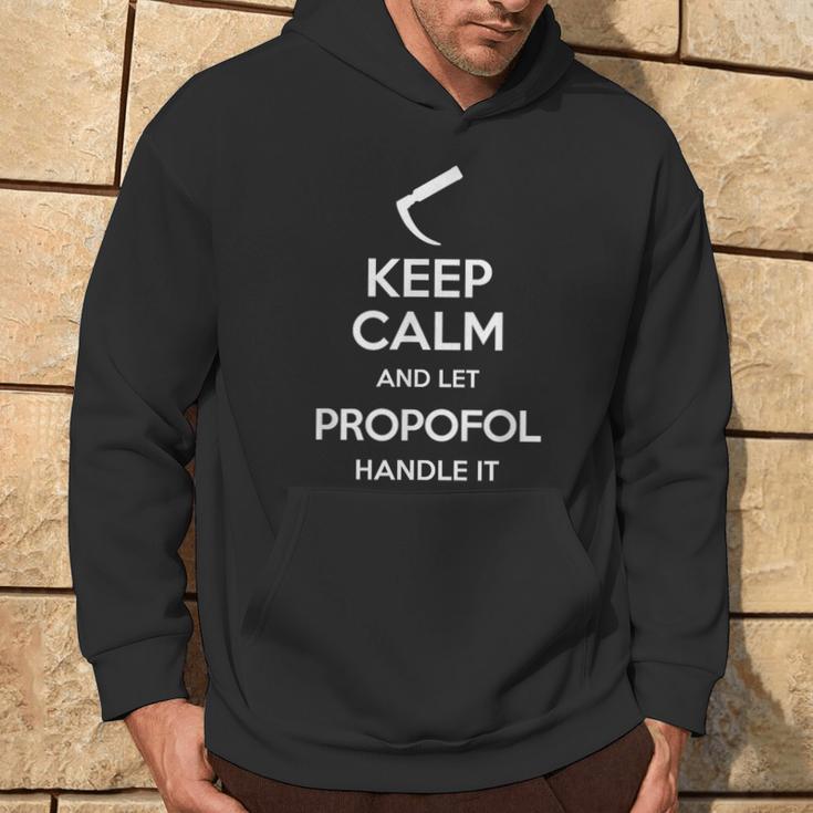 Keep Calm And Let Propofol Handle It Laryngoscope Anaesthesist Kapuzenpullover Lebensstil