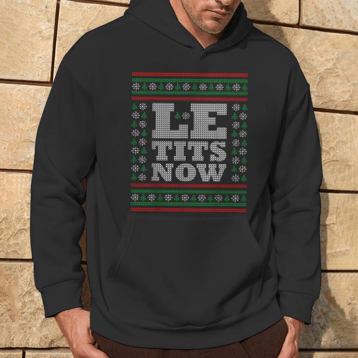 Le Tits Now Ugly Jumper Christmas Lass Es Snow Christmas Kapuzenpullover Lebensstil