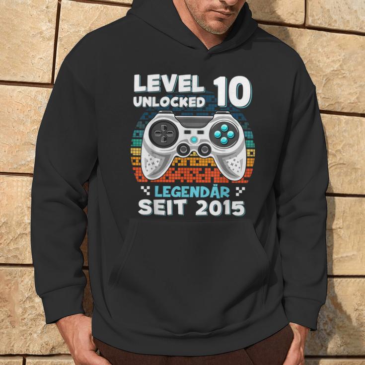 Level 10 Years Birthday Young Gamer 2015 Birthday Kapuzenpullover Lebensstil