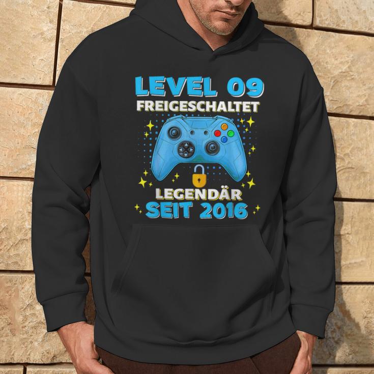 Level 9 Jahre Geburtstags Junge Gamer 2016 Geburtstag Kapuzenpullover Lebensstil