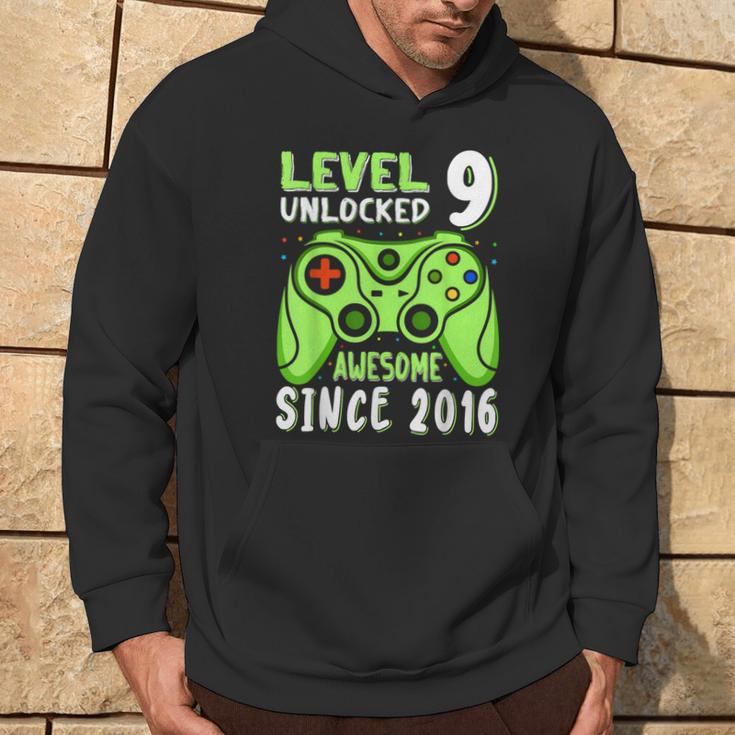 Level 9 Unlocked Awesome 2016Ideospiel 9Th Birthday Boy Kapuzenpullover Lebensstil