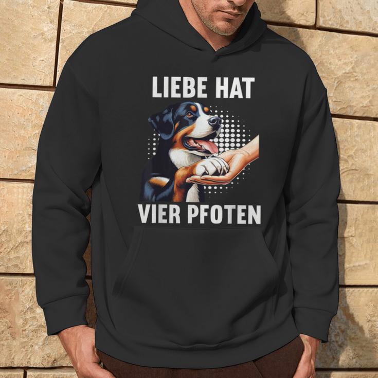 Liebe Hatier Pfoten Appenzeller Mountain Dog Kapuzenpullover Lebensstil