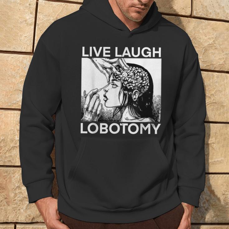 Live Laugh Lobotomy Spade Ink Kapuzenpullover Lebensstil