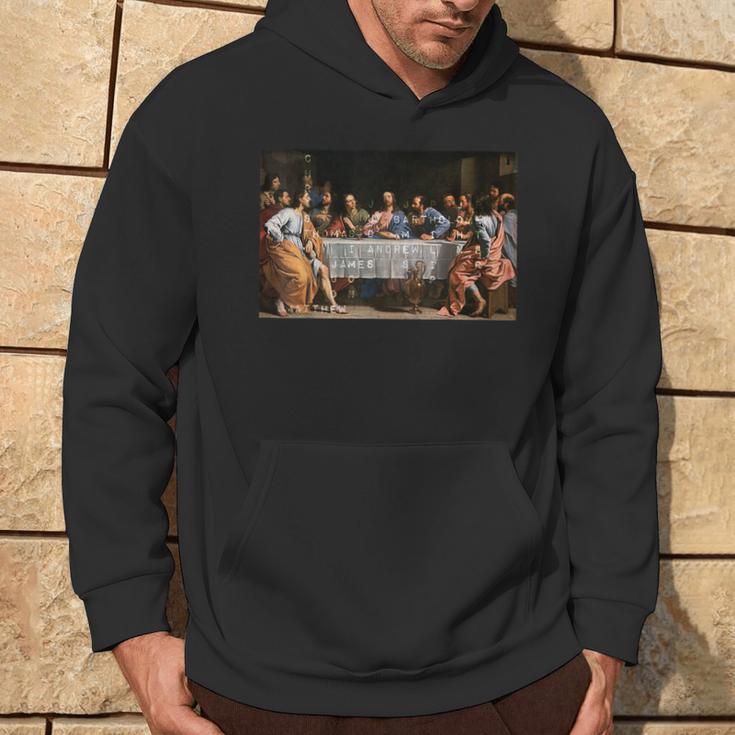 The Lord Jesus Christ With 12 Apostles On The Supper Of The Father S Kapuzenpullover Lebensstil