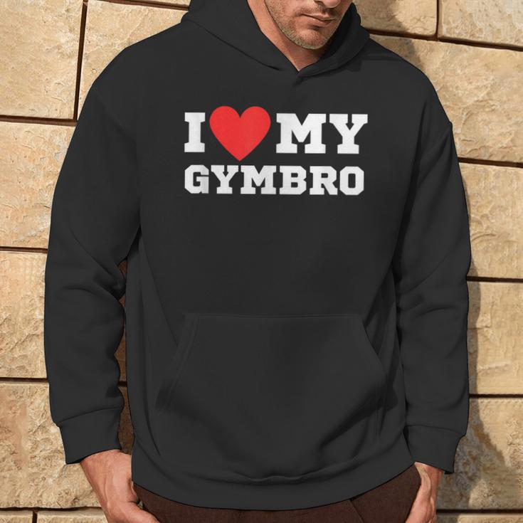 I Love My Gymbro Y2k Sigma Red Heart Kapuzenpullover Lebensstil