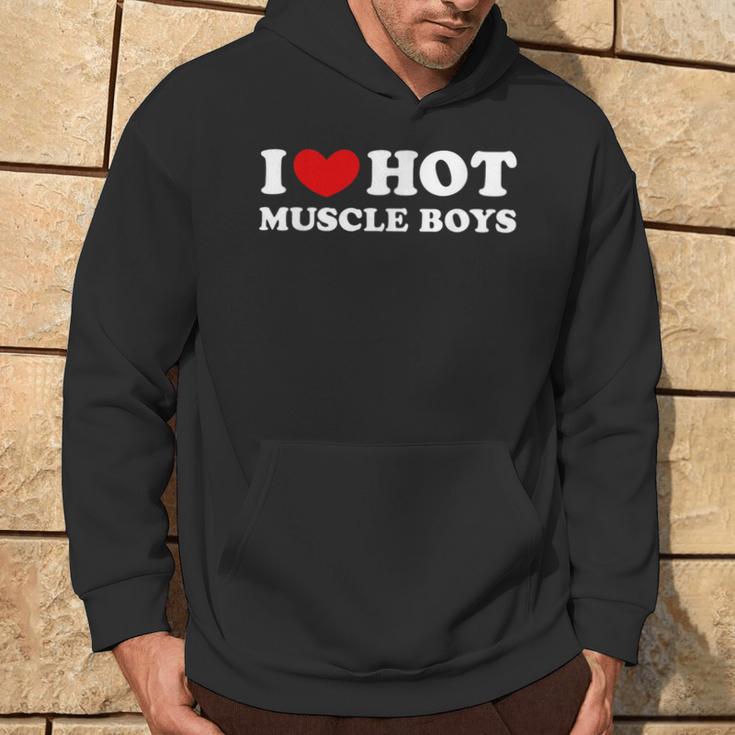 I Love Hot Muscle Boys I Love Hot Muscle Boys Kapuzenpullover Lebensstil