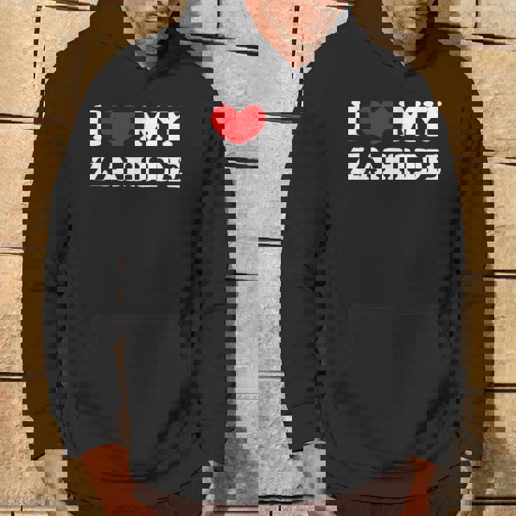 I Love My Zahide Ich Liebe Meinen Zahide Kapuzenpullover Lebensstil
