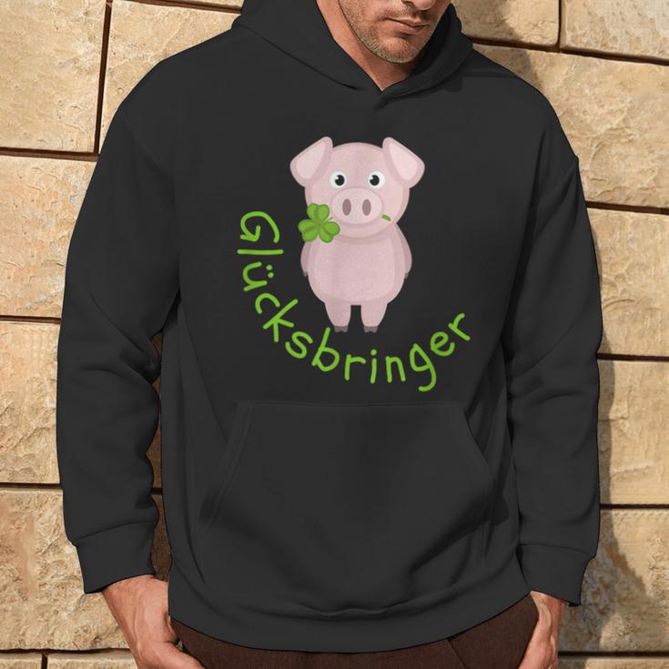 Lucky Charm Pig Clover Leaf For Friends Good Luck Kapuzenpullover Lebensstil