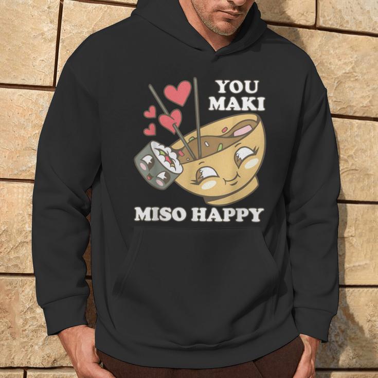 You Maki Miso Happy Sushi Kawaii Japan Kapuzenpullover Lebensstil