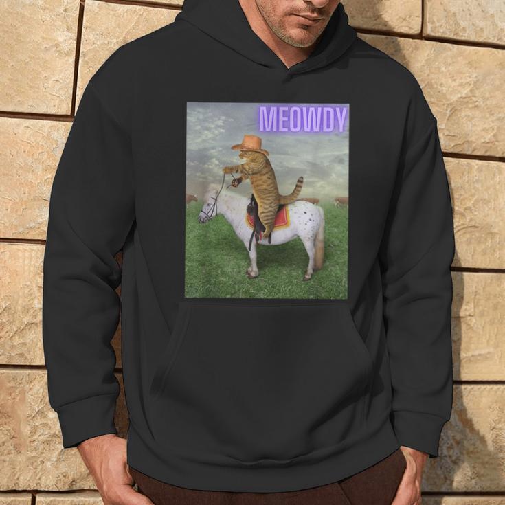 Meowdy Meme Cat And Pony Kapuzenpullover Lebensstil