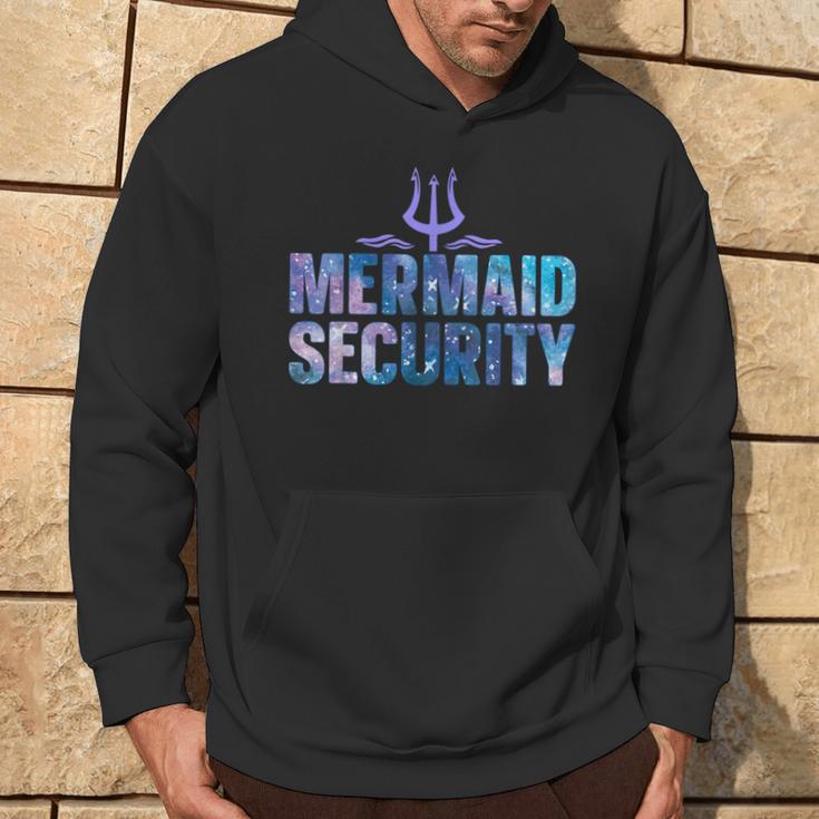 Mermaid Security Dad Mermaid Family Mermaid Squad Kapuzenpullover Lebensstil