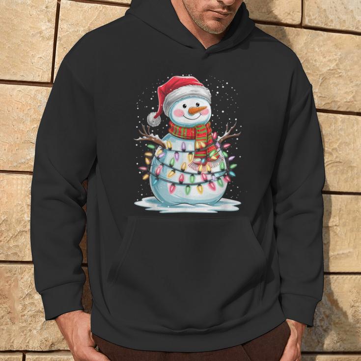 Merry Christmas Snowman Christmas Winter Xmas Eve Kapuzenpullover Lebensstil