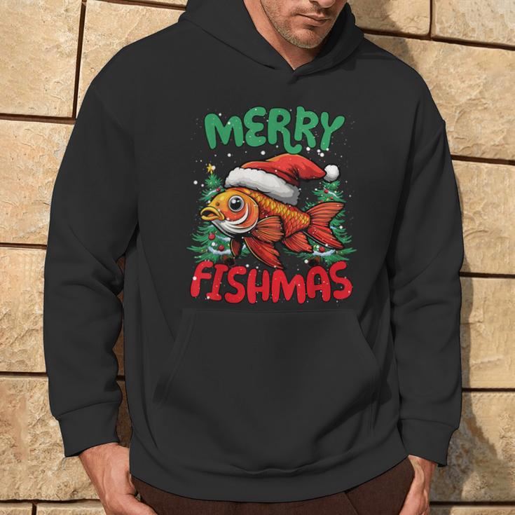 Merry Fishmas Fish Christmas Kapuzenpullover Lebensstil