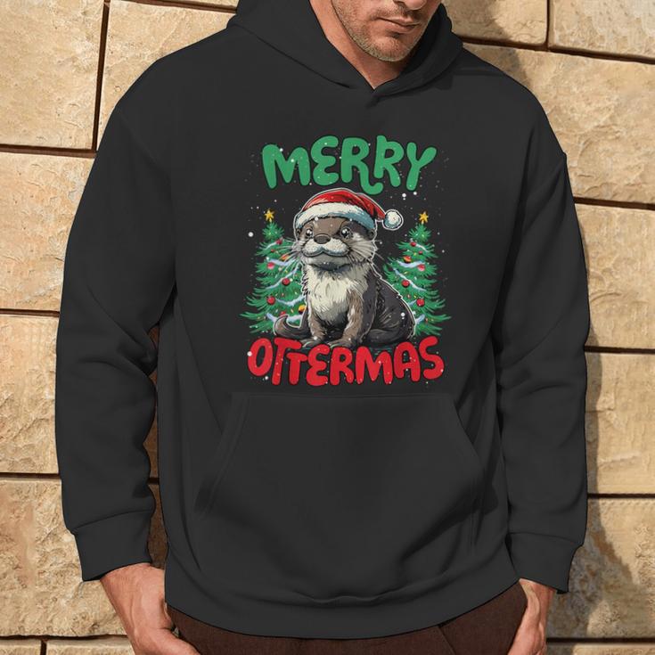 Merry Ottermas Otter Christmas Kapuzenpullover Lebensstil