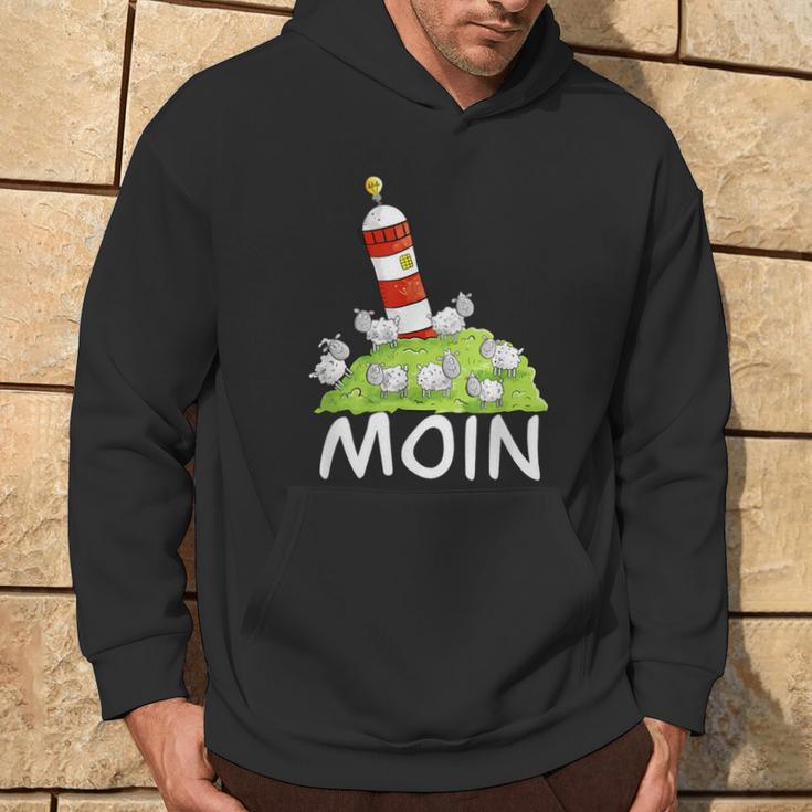 Moin North Sea Lighthouse Motif I North Sea Island Sheep Kapuzenpullover Lebensstil