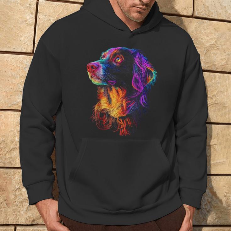 Munsterlander Dog Graphic Pet Colourful Munsterlander Kapuzenpullover Lebensstil