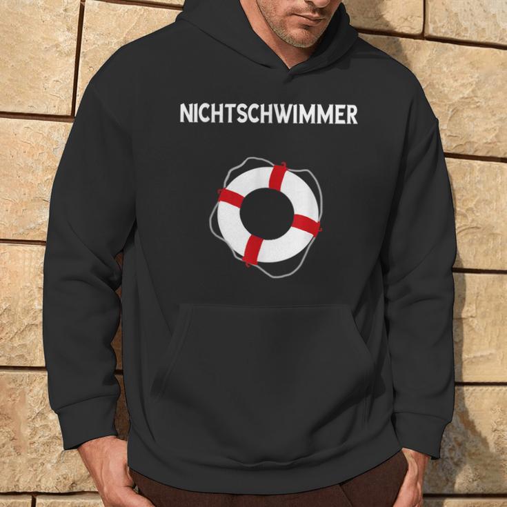 No Swimmer Lifebuoy Swimming Pool Swimming Kapuzenpullover Lebensstil