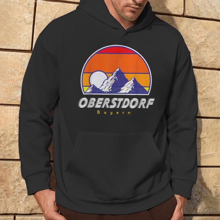 Oberstdorf Bayern Germany Retro 80S Ski Holidays Kapuzenpullover Lebensstil