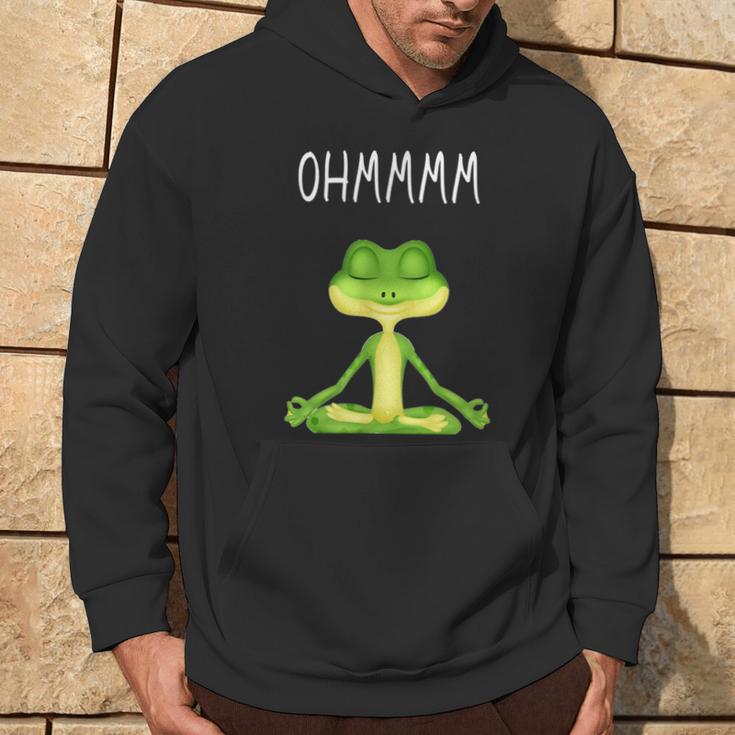 Ohmmmm With Saying Frog Meditation S Kapuzenpullover Lebensstil