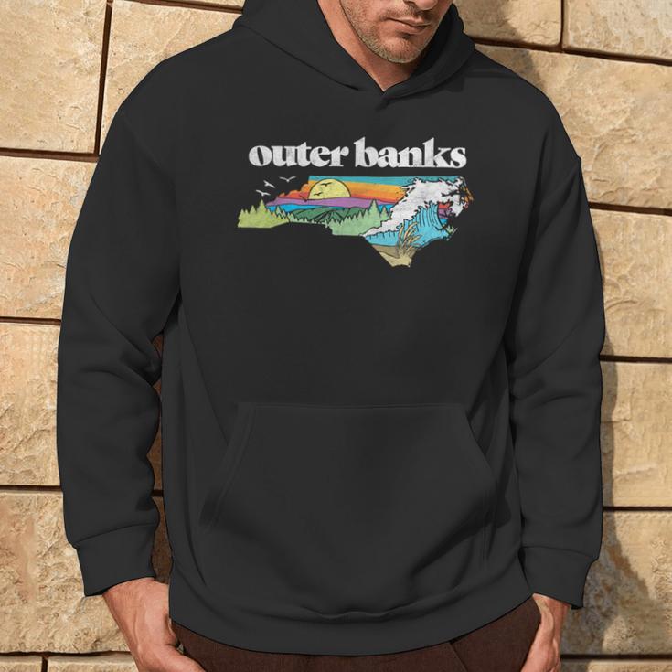 Outer Banks North Carolina Outdoors Retro Nature Kapuzenpullover Lebensstil