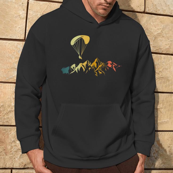 Paraglider Retro Mountain Paragliding Paraglider Kapuzenpullover Lebensstil