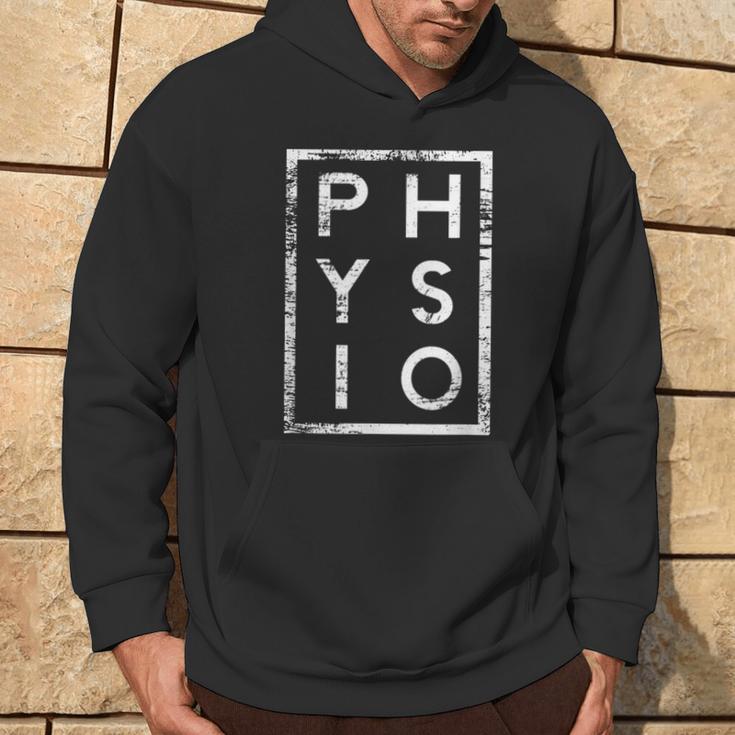 Physio Minimalism Physiotherapist Kapuzenpullover Lebensstil