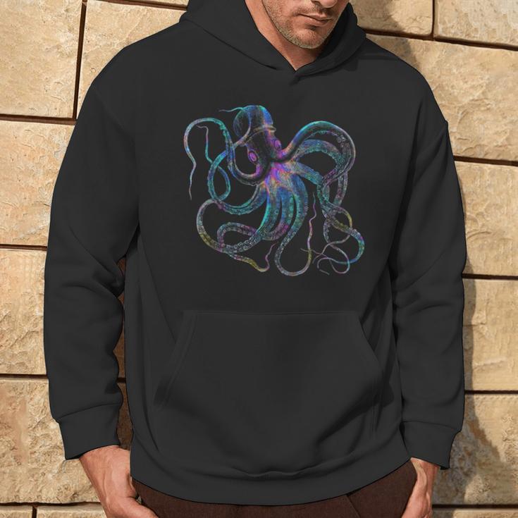 Psychedelic Octopus Octopus Kapuzenpullover Lebensstil