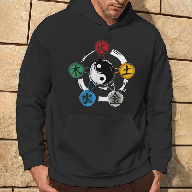 Qigong Five Elements Tai Chi Meditation Ying & Yang Kapuzenpullover Lebensstil