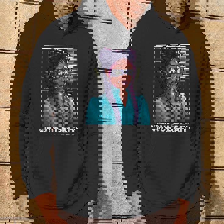 Realidadirtual Japonés Samurai Katana Chica Gamer Gaming Sudadera Estilo de vida