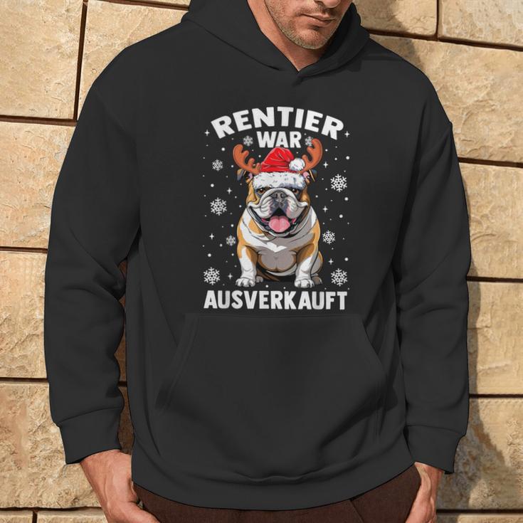 Reindeer Was Out Sold Out English Bulldog Christmas Kapuzenpullover Lebensstil