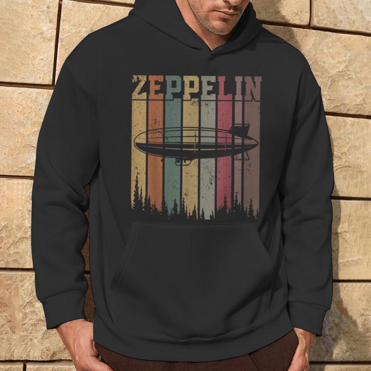 Retro Zeppelin 70Er Jahre Dirigible Blimp Luftschiff Zepelin Zepplin Kapuzenpullover Lebensstil