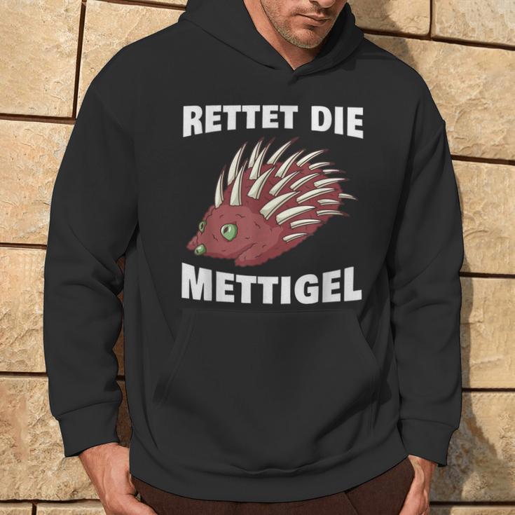 Rettet Die Mettigel Mettbrötchen Minced Meat Minced Meat Peter Mett Kapuzenpullover Lebensstil