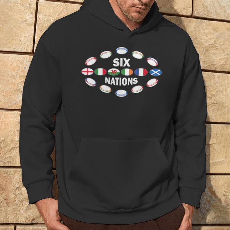 Rugby Six Nations Kapuzenpullover Lebensstil