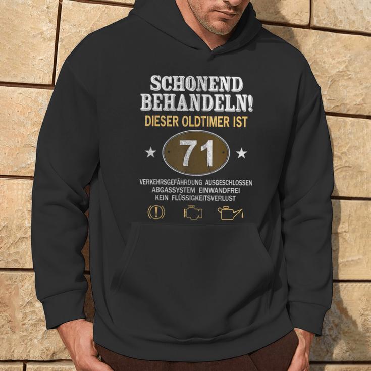 Schonend Behandeln Oldtimer Ist 71 Jahre 71St Birthday Kapuzenpullover Lebensstil