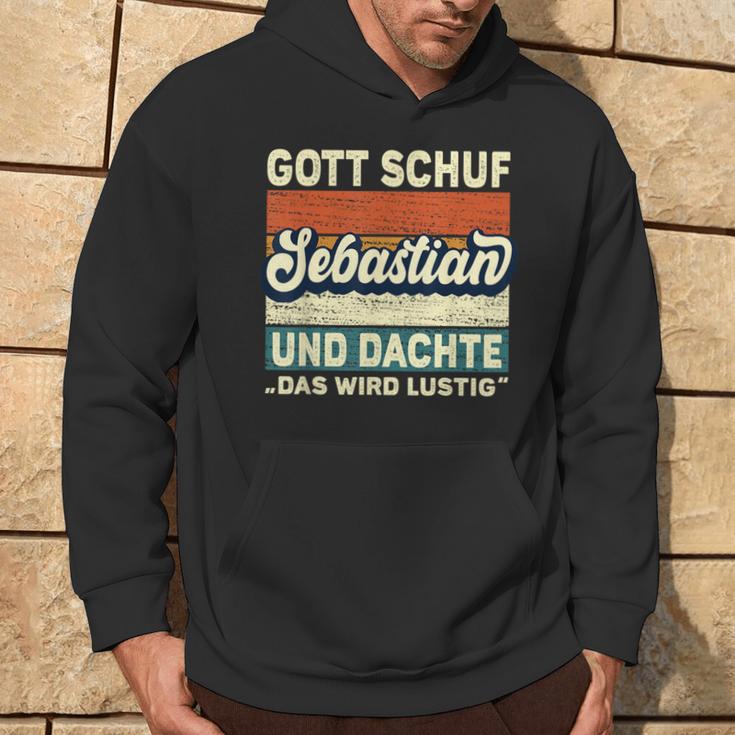 Sebastian Name Saying Gott Schuf Sebastian S Kapuzenpullover Lebensstil