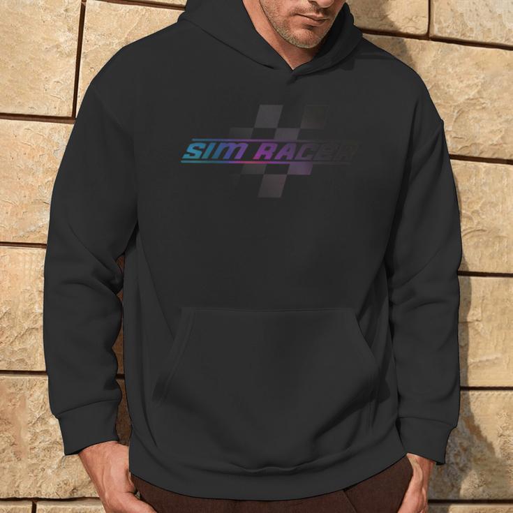 Sim-Racing Oder Sim-Racer Karierte Flagge Kapuzenpullover Lebensstil