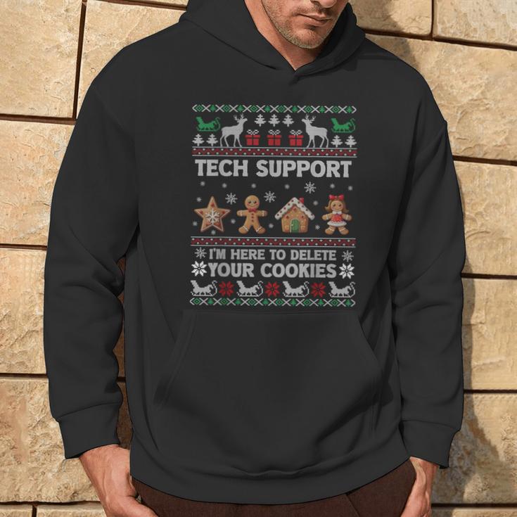 Tech-Support I'm Here To Delete Your Cookies Christmas Kapuzenpullover Lebensstil