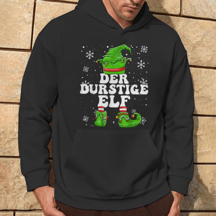 Thirstiger Elf Drinking Celebrations Elf Christmas Kapuzenpullover Lebensstil