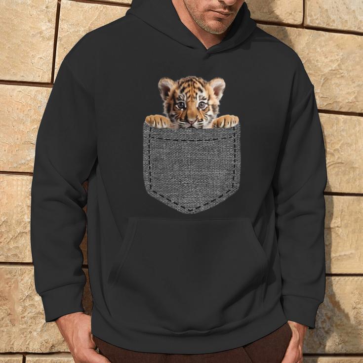 Tiger In Chest Pocket Kapuzenpullover Lebensstil