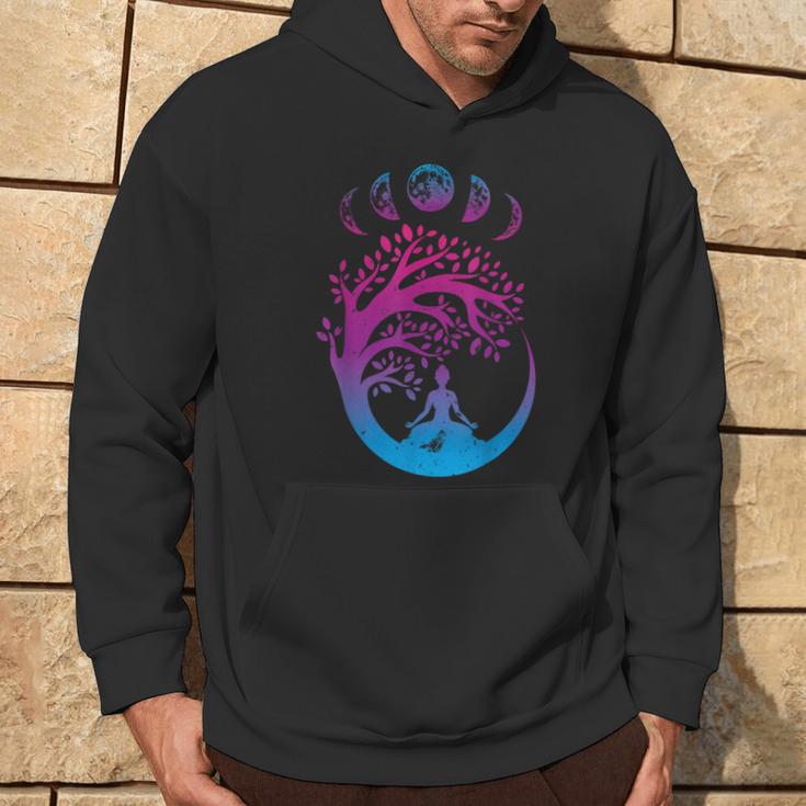 Tree Of Life Spiritual Moon Phases Yoga Kapuzenpullover Lebensstil