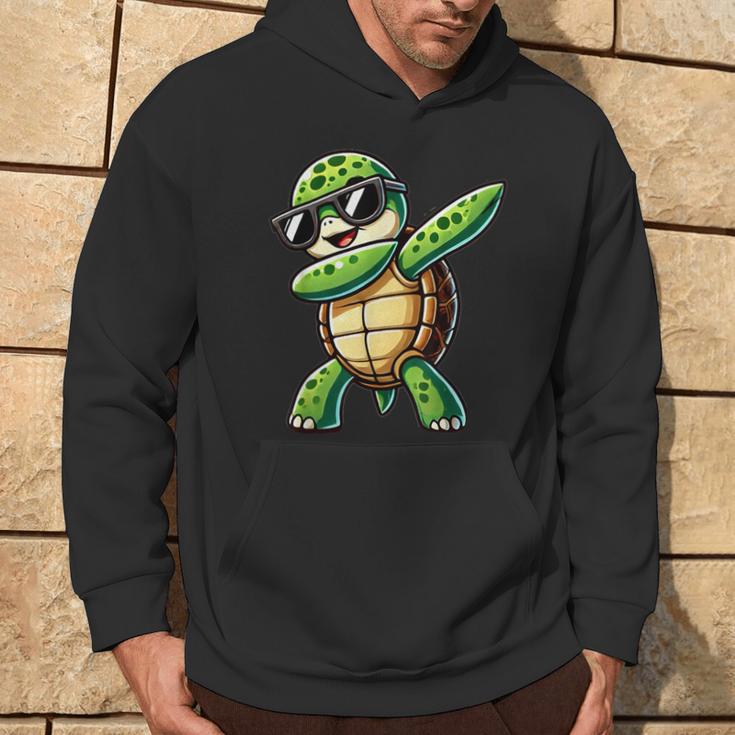 Turtle Dabbing Turtle With Toad Motif Kapuzenpullover Lebensstil