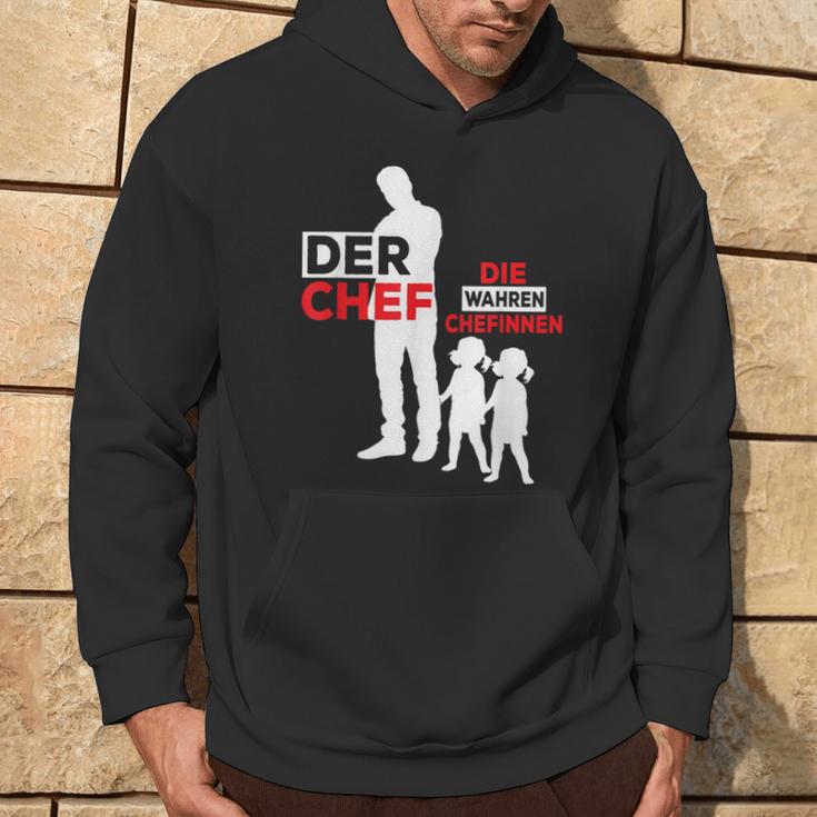 Twin Papa Der Chef Gemini Papa Kapuzenpullover Lebensstil