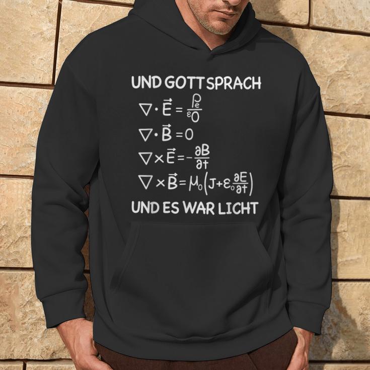 Und Gott Sprach Und Es War Licht Maxwell Equations Physics Kapuzenpullover Lebensstil