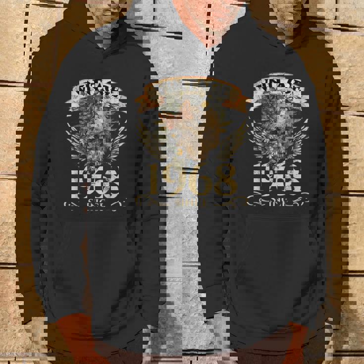 Vintage 1968 Calavera 55 Cumpleaños Sudadera Estilo de vida