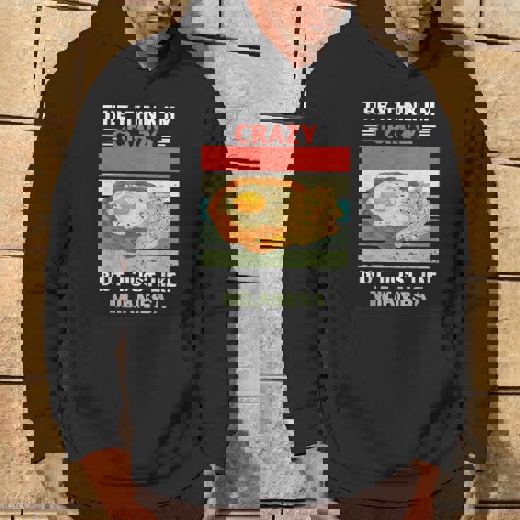 Vintage Creen Que Estoy Loco Pero Me Gusta Milanesa Lover Sudadera Estilo de vida