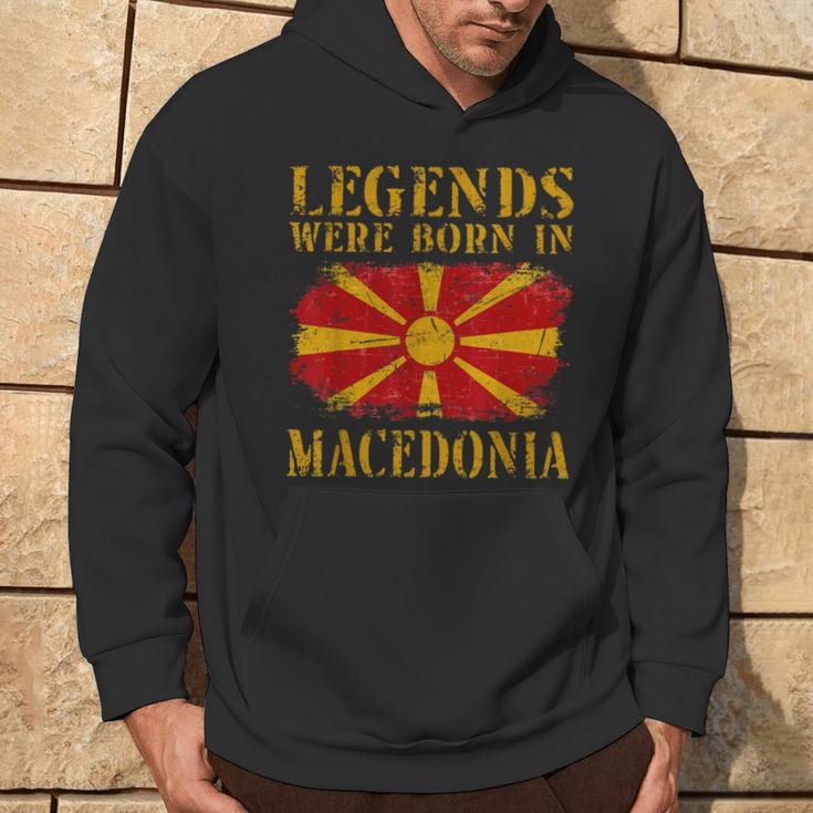 Vintage Macedonian Flag S Kapuzenpullover Lebensstil